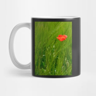 Poppy in Wheat Field Mug